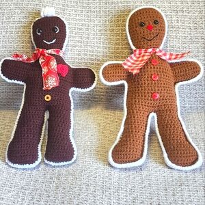 New - Two Gingerbread Crochet